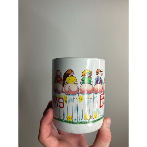 Vintage funny novelty mug bottoms up bare bum gag gift - Picture 6 of 6